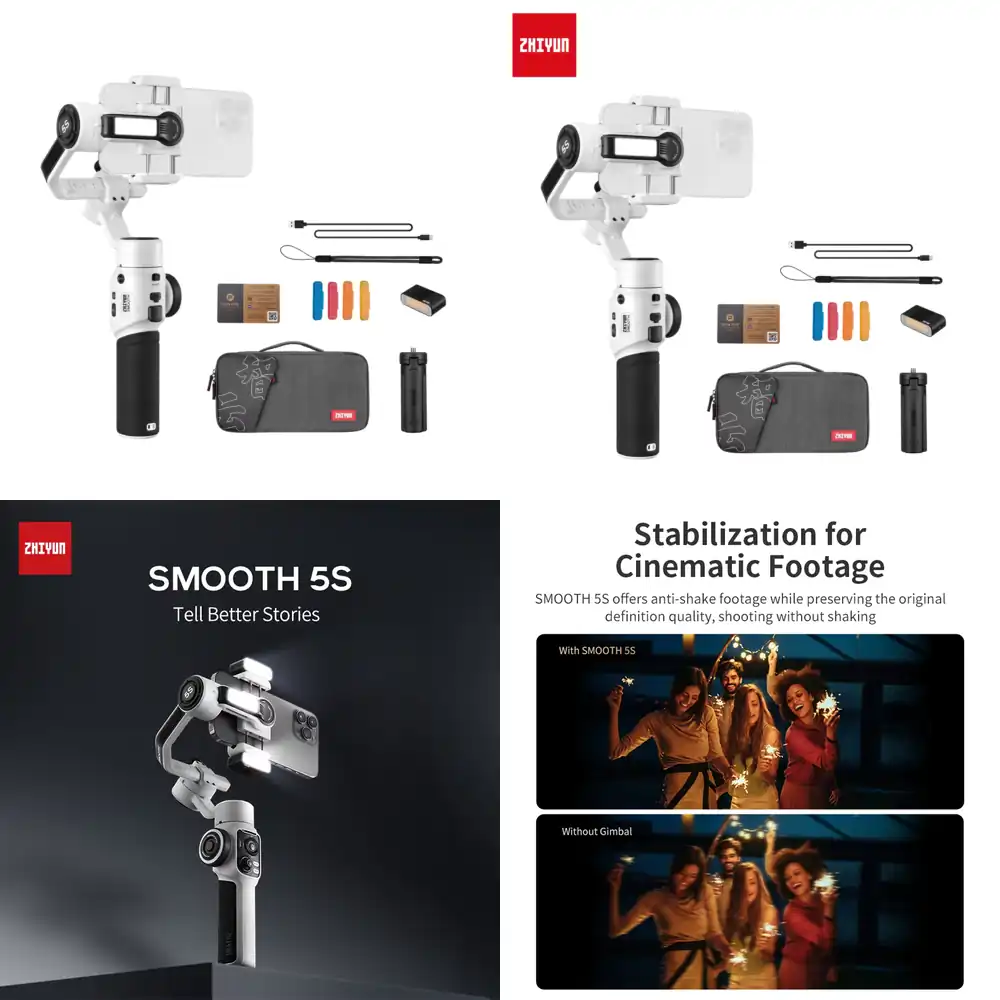 Handheld Stabilizer Gimbal - Zhiyun Smooth 5S Combo Stabilizzatore Gimbal
