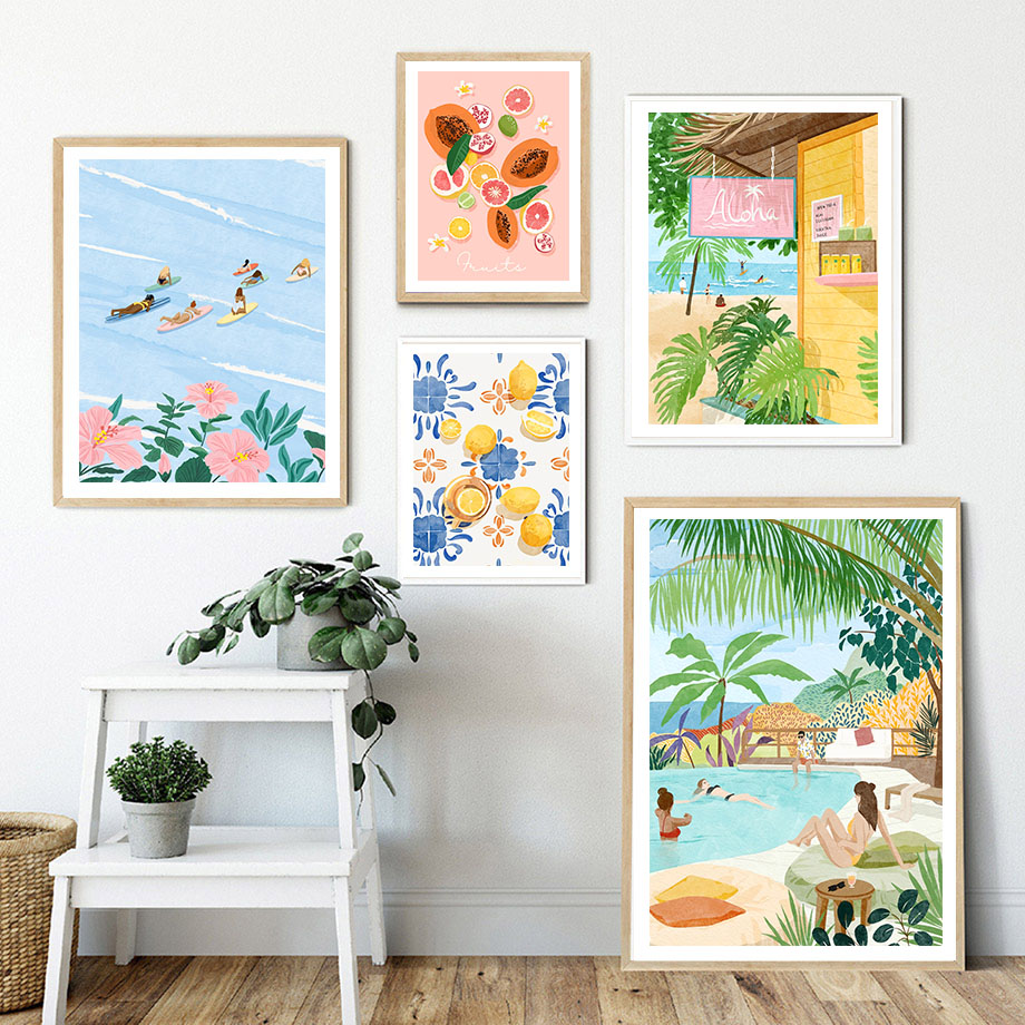Photography Trend - Moda ragazza marocchina pianta tropicale foglia