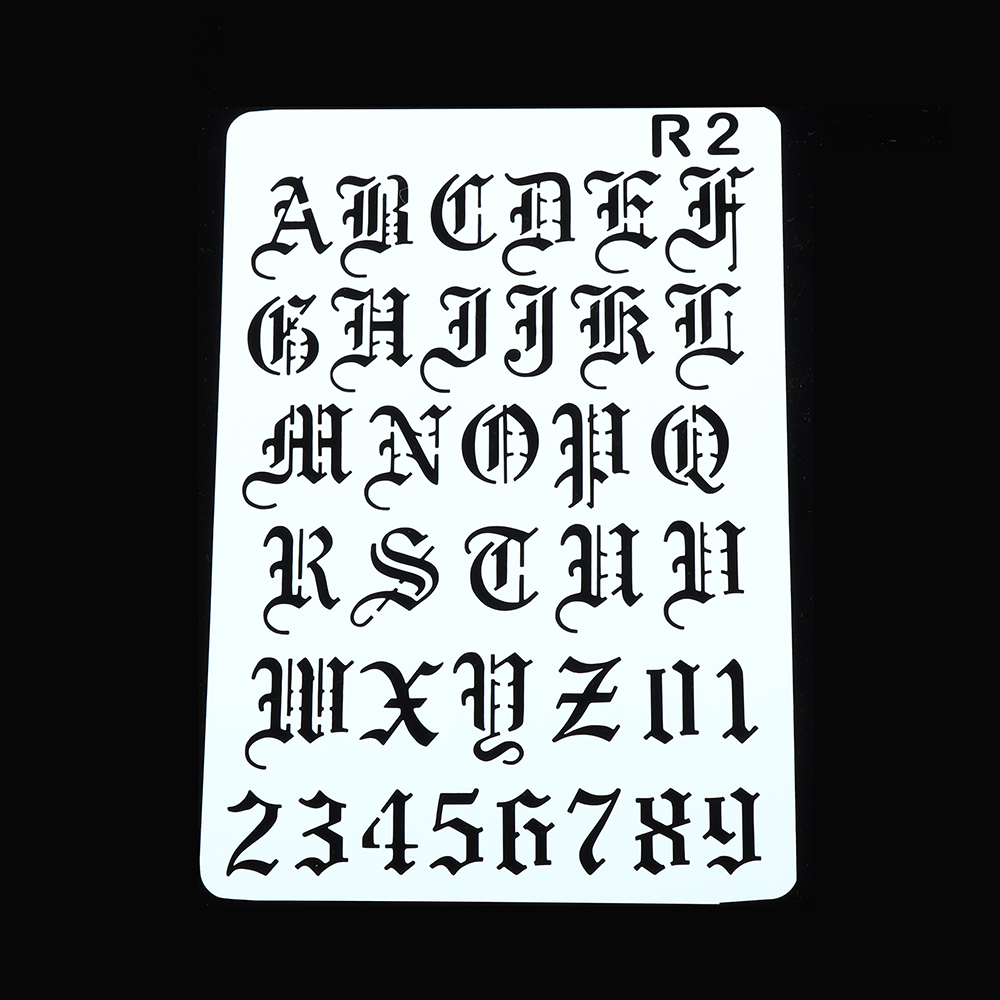 Photography Font - New Hollow Stratificazione Stencil Da Parete