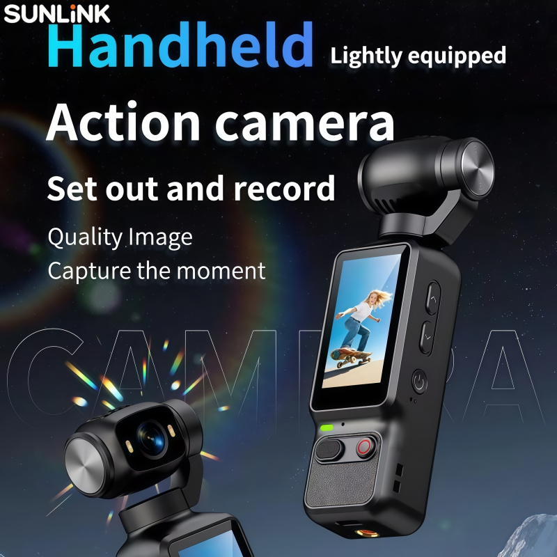 Handheld Stabilizer Gimbal - Videocamera portatile 4K HD con stabilizzatore