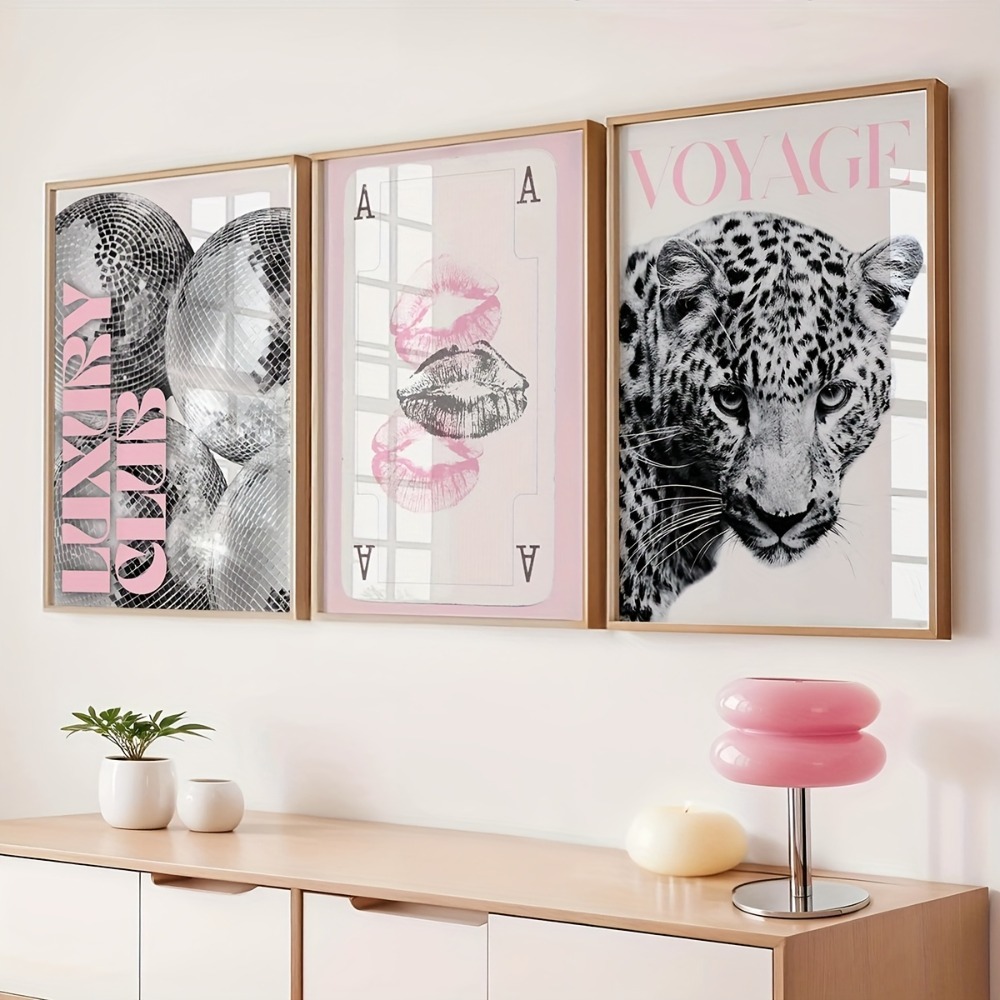 Photography Trend - Set di 3 Poster su Tela