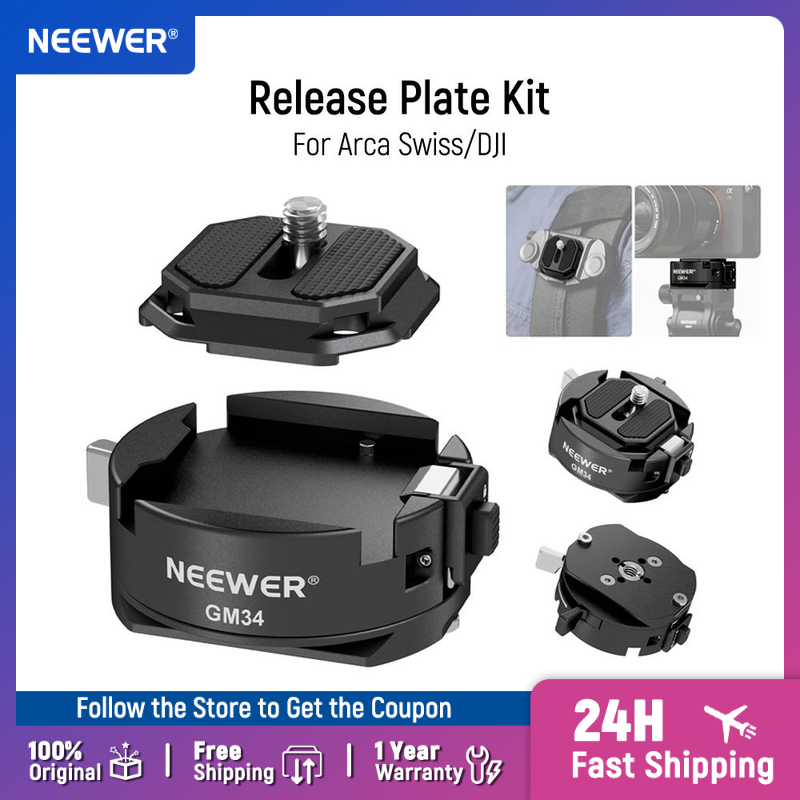 Peak Design Clip - Neewer GM47 Kit piastra a sgancio