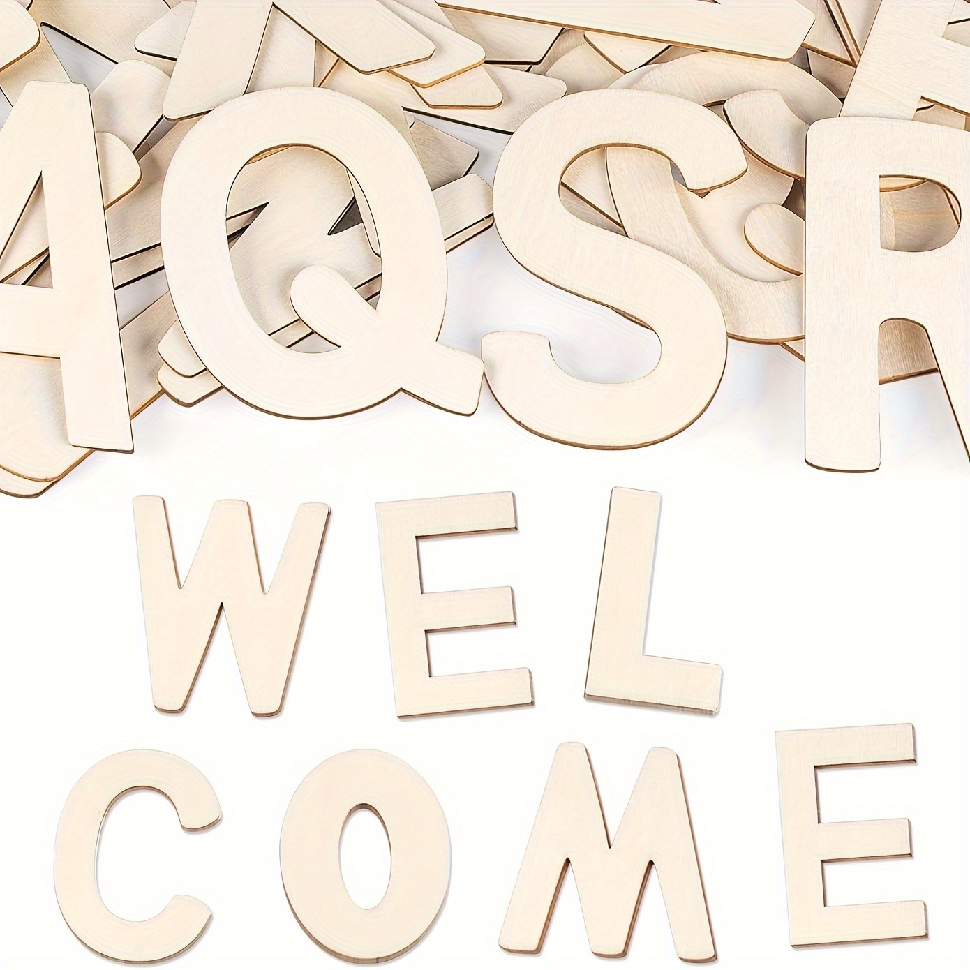Photography Font - 26 Pezzi di Lettere in Legno,