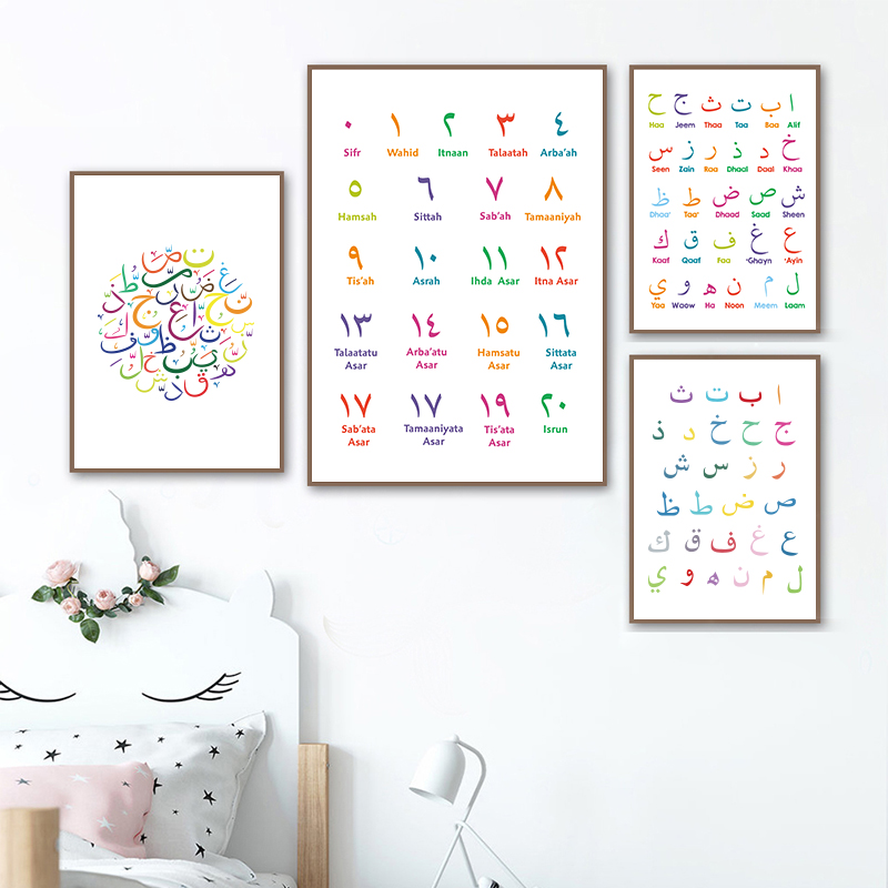 Photography Font - Arabo islamico arte della parete tela