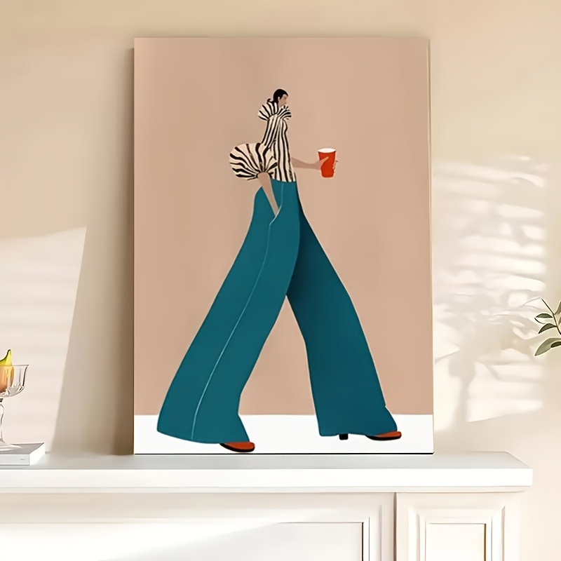 Photography Trend - Pantaloni blu alla moda Donna Poster