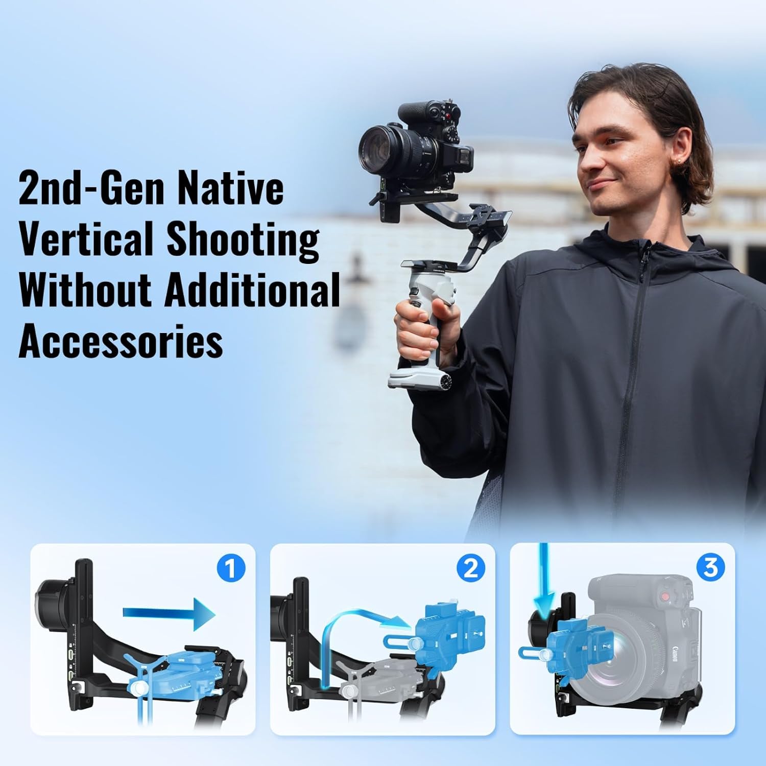 Stabilizzatore Gimbal per Foto - Handheld Stabilizer Gimbal recensione e prezzo