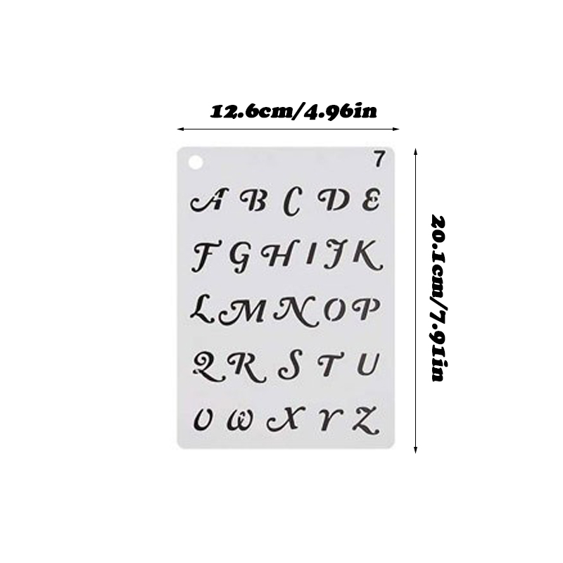 12/24 pz Lettera Stencil Diseg - Photography Font recensione e prezzo