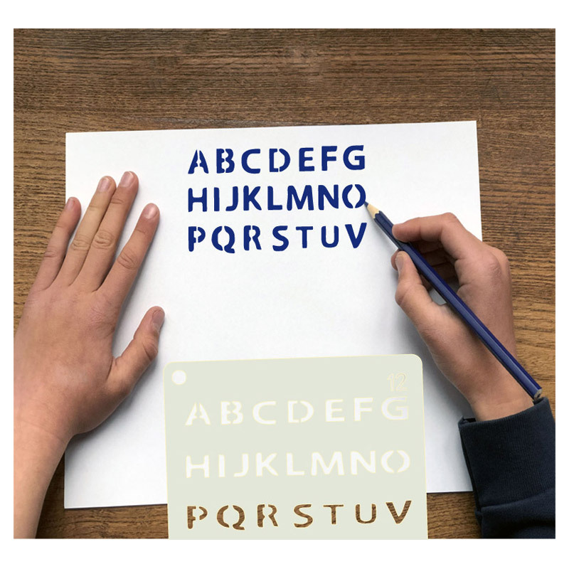 12/24 pz Lettera Stencil Diseg - Photography Font recensione e prezzo