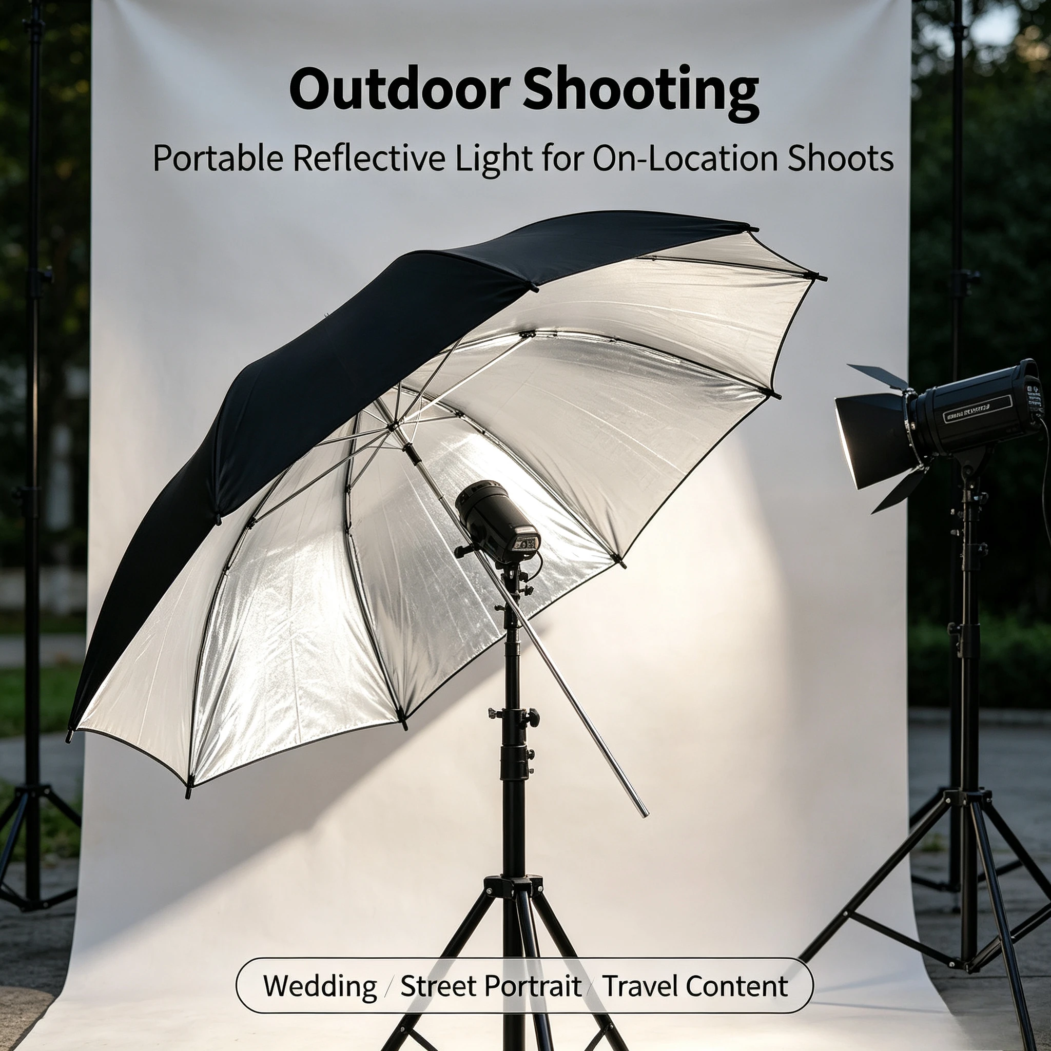 Ombrello Riflettente Nero Dure - Photography Umbrella Light recensione e prezzo