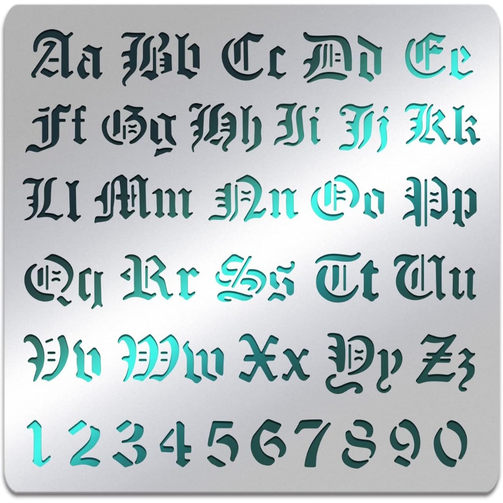 Stencil per lettere in metallo - Photography Font recensione e prezzo