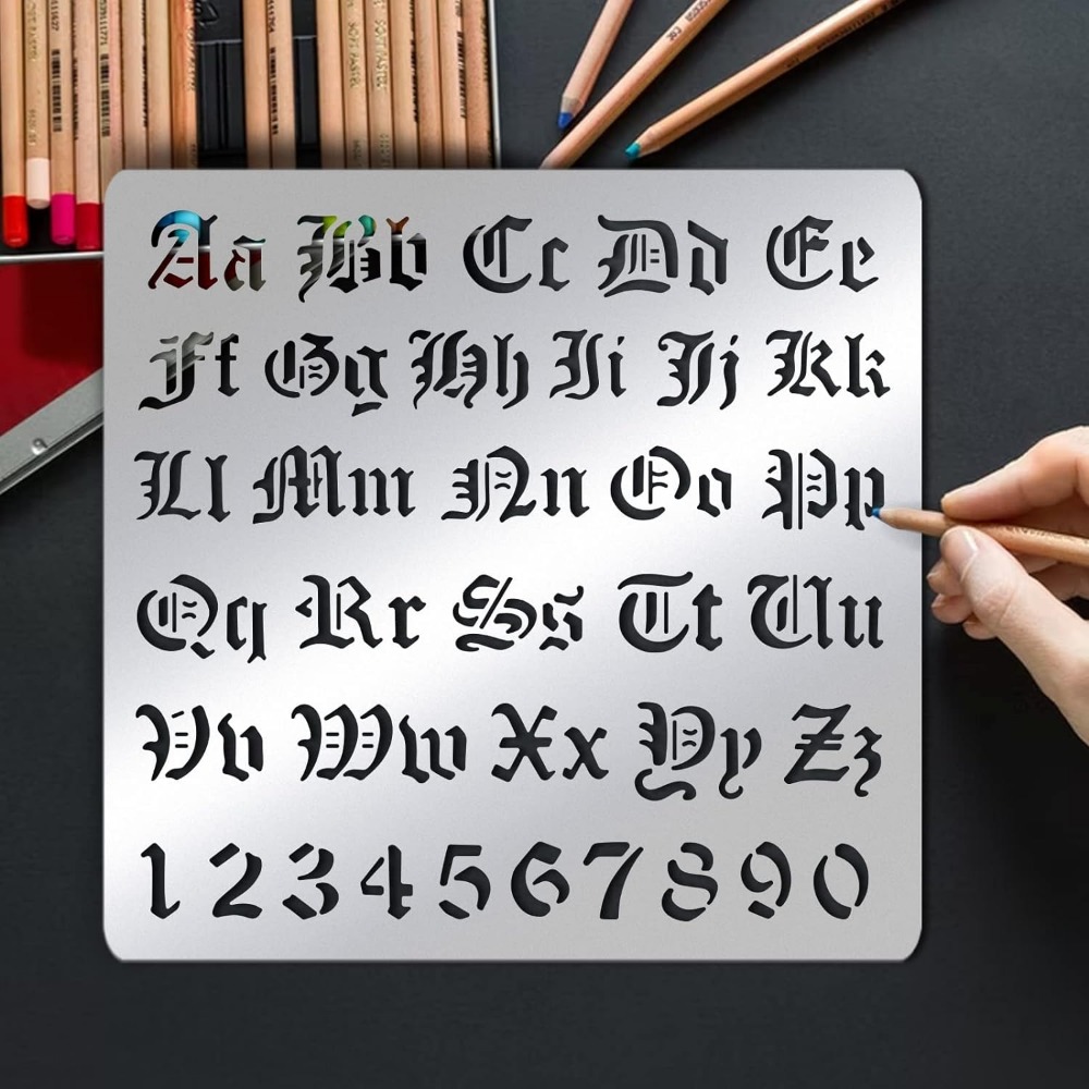 Stencil per lettere in metallo - Photography Font recensione e prezzo