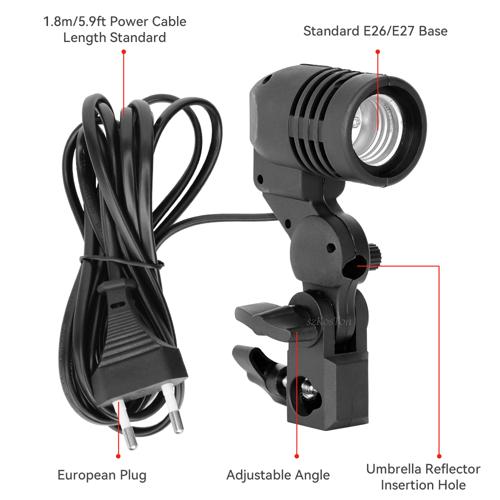 Portalampada a testa singola P - Photography Umbrella Light recensione e prezzo