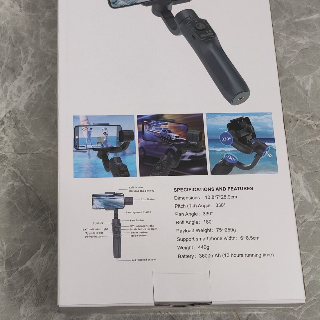 Stabilizzatore Gimbal a Tre As - Handheld Stabilizer Gimbal recensione e prezzo