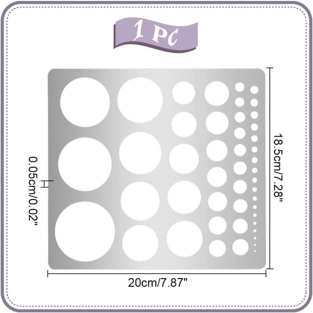 1 pz modelli di stencil a cerc - Photography Rules recensione e prezzo