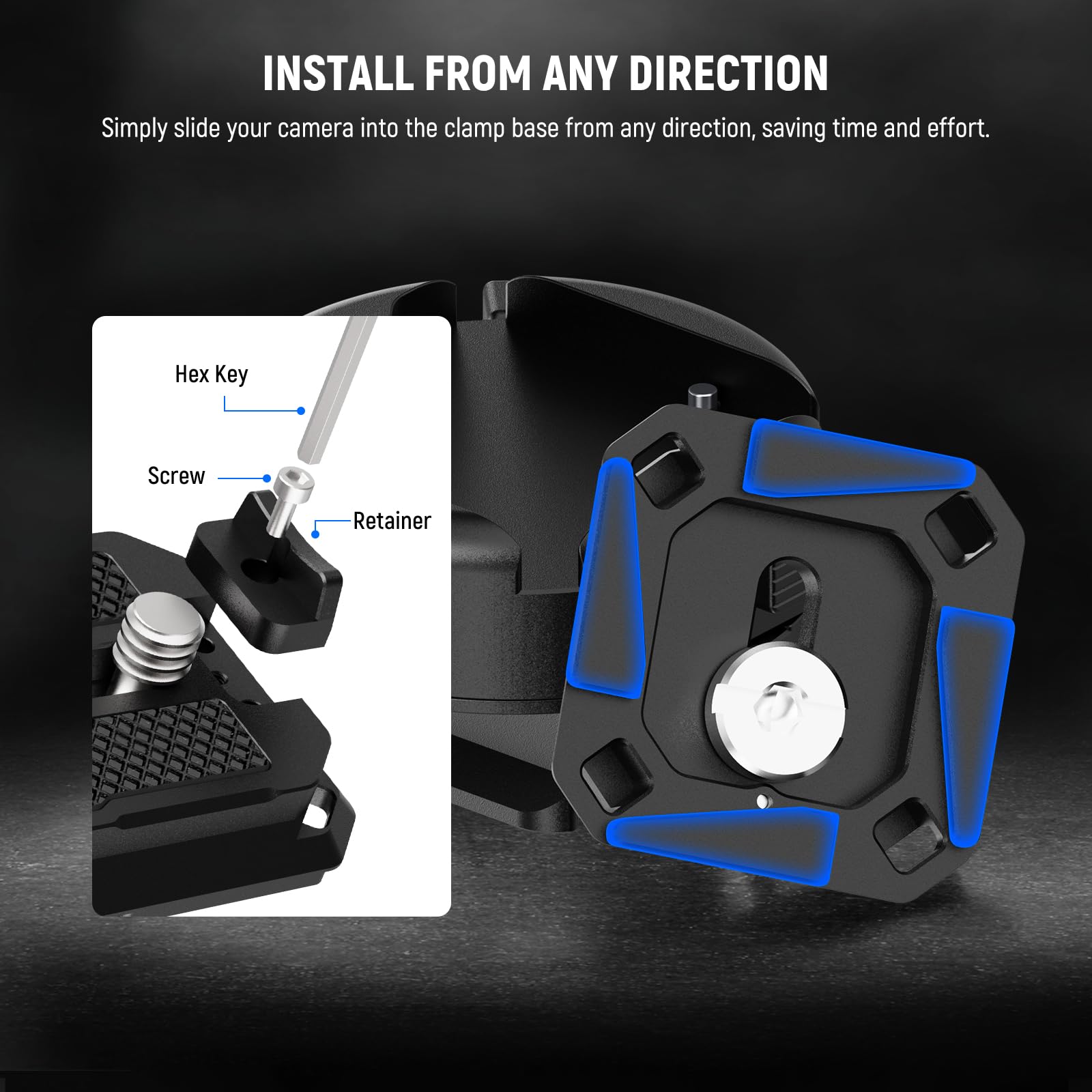 Neewer GM47 Kit piastra a sgan - Peak Design Clip recensione e prezzo