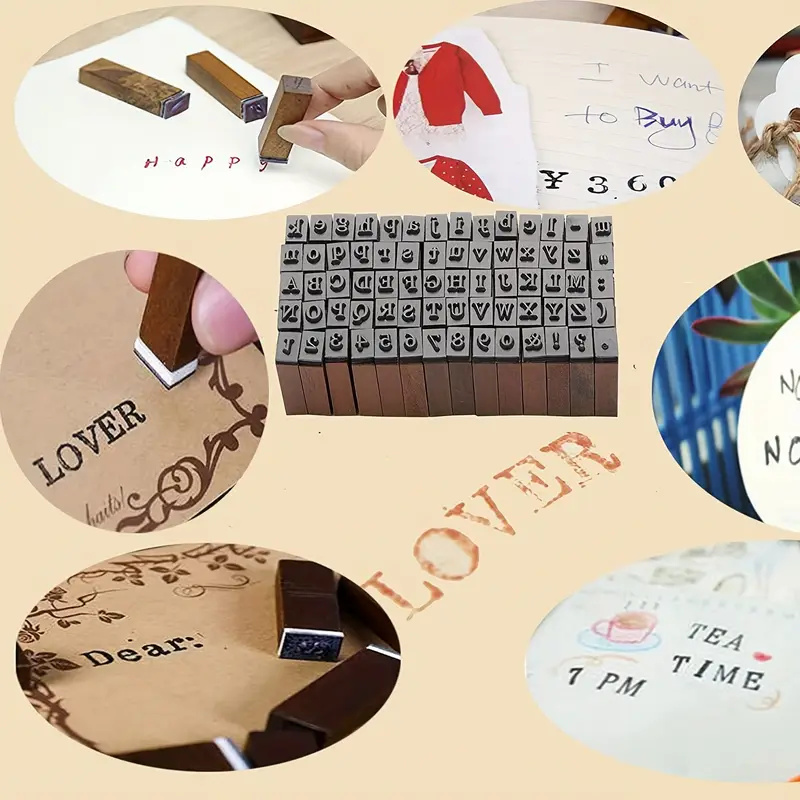 70 pz/set FAI DA TE Timbro di  - Photography Font recensione e prezzo